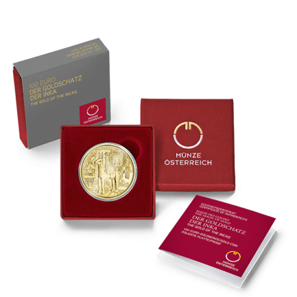 100-Euro Goldmünze Goldschatz der Inka 2021 im Etui